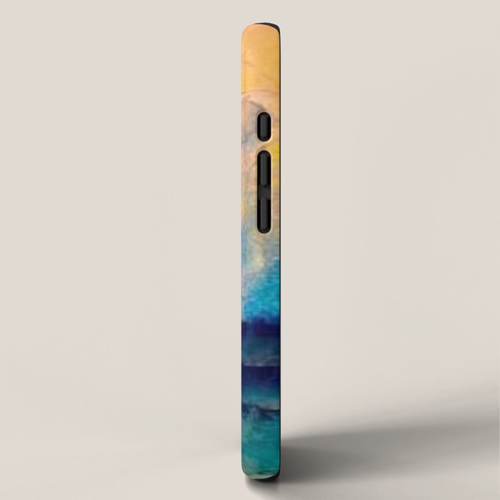 Yellow Moon (Over the Sea) landscape painting by Emil Nolde iPhone Case Gallery Image 2