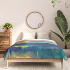 Yellow Moon (Over the Sea) landscape painting by Emil Nolde Comforter Gallery Image 3