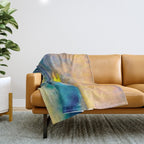 Yellow Moon (Over the Sea) landscape painting by Emil Nolde Throw Blanket Gallery Image 1