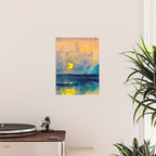 Yellow Moon (Over the Sea) landscape painting by Emil Nolde Poster Gallery Image 2