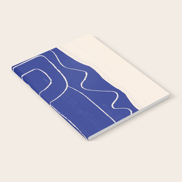 Abstract line art Figure 7  Cobalt Blue Notebook Gallery Image 1