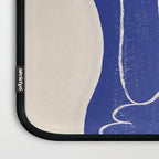 Abstract line art Figure 7  Cobalt Blue Laptop Sleeve Gallery Image 3