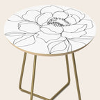 Minimal, Line Art, Floral Prints, Drawing Side Table Gallery Image 2