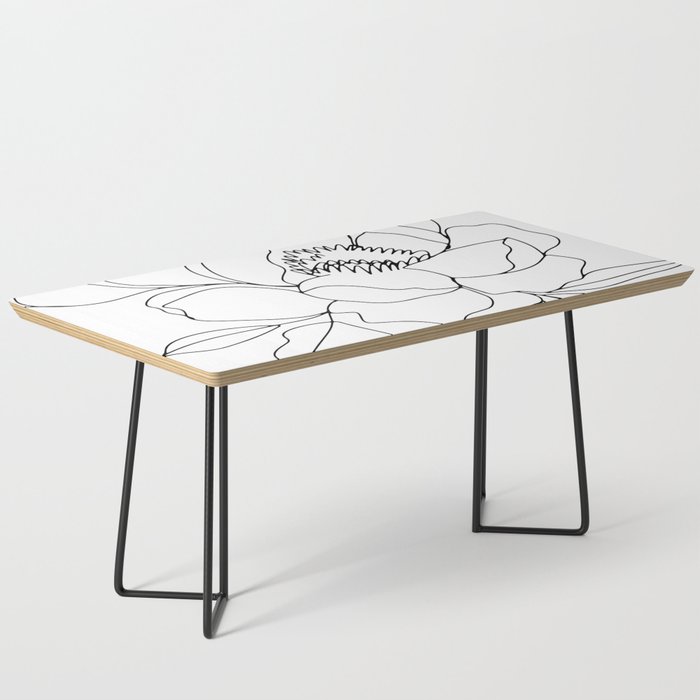 Minimal, Line Art, Floral Prints, Drawing Coffee Table Gallery Image 1
