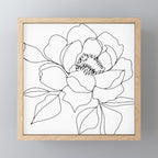 Minimal, Line Art, Floral Prints, Drawing Mini Art Print Gallery Image 1