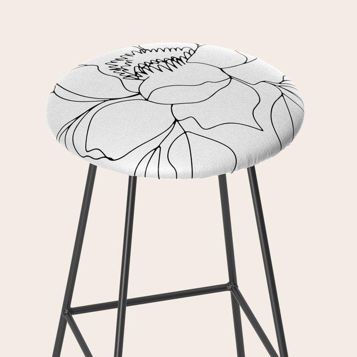 Minimal, Line Art, Floral Prints, Drawing Stool Gallery Image 2