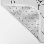 Minimal, Line Art, Floral Prints, Drawing Bath Mat Gallery Image 2