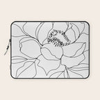 Minimal, Line Art, Floral Prints, Drawing Laptop Sleeve Gallery Image 1