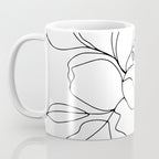 Minimal, Line Art, Floral Prints, Drawing Coffee Mug Gallery Image 3