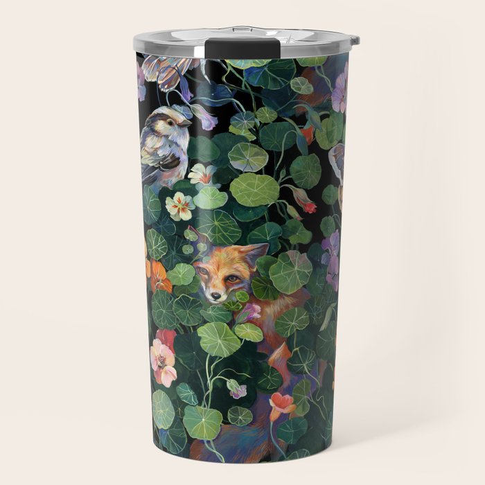 Nasturtium Fox Garden Travel Mug Gallery Image 1