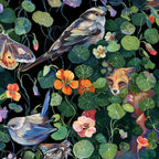 Nasturtium Fox Garden Coffee Mug Gallery Image 2