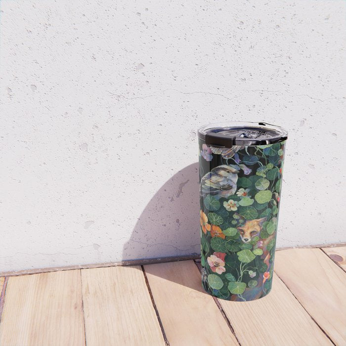 Nasturtium Fox Garden Travel Mug Gallery Image 4