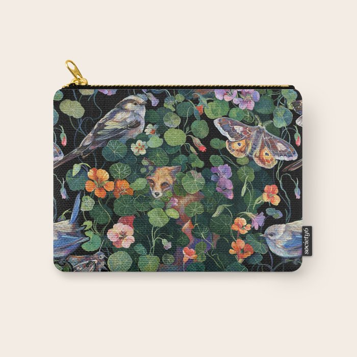 Nasturtium Fox Garden Carry All Pouch Gallery Image 1