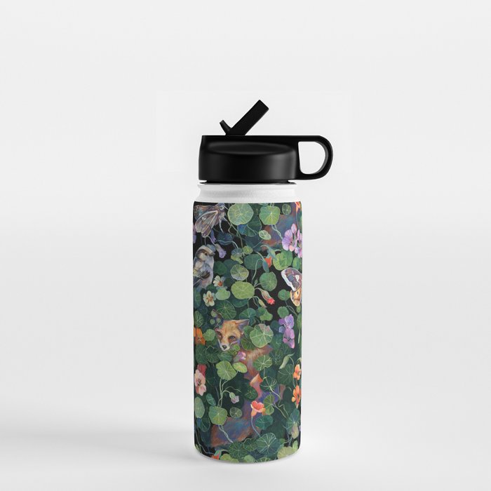 Nasturtium Fox Garden Water Bottle Gallery Image 1