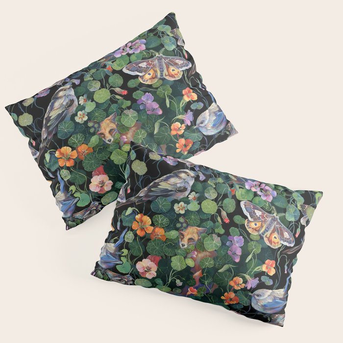 Nasturtium Fox Garden Pillow Sham Gallery Image 1