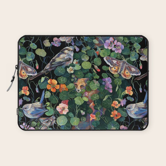 Nasturtium Fox Garden Laptop Sleeve Gallery Image 1
