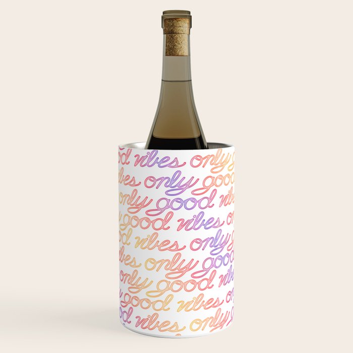 Good Vibes Only - Rainbow Wine Chiller Gallery Image 1