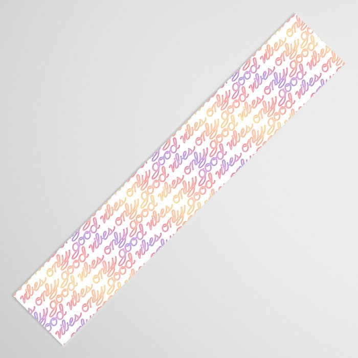 Good Vibes Only - Rainbow Table Runner Gallery Image 3