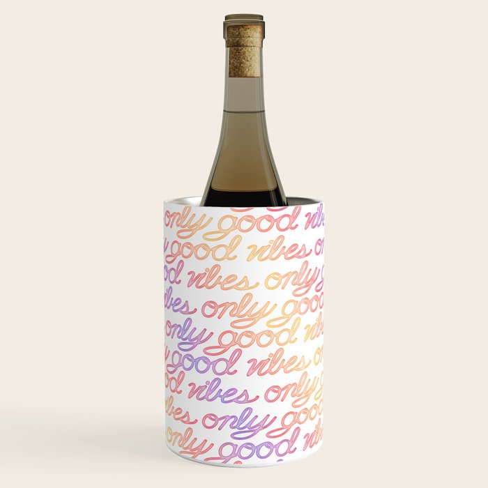 Good Vibes Only - Rainbow Wine Chiller Gallery Image 3