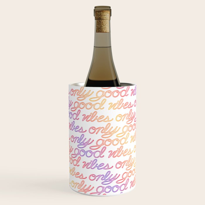 Good Vibes Only - Rainbow Wine Chiller Gallery Image 2