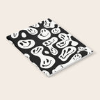 Black and White Dripping Smiley Notebook Gallery Image 2