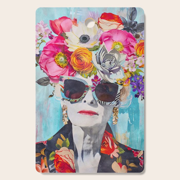 Style Knows No Age Bold Female Portrait Cutting Board Gallery Image 1