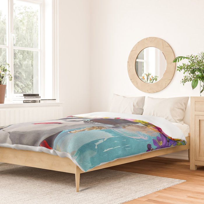 Style Knows No Age Bold Female Portrait Duvet Cover Gallery Image 2