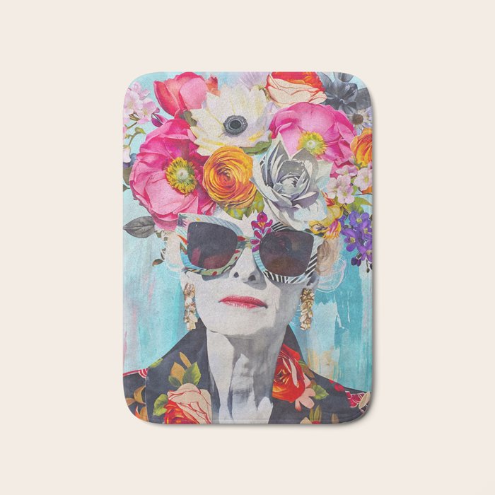 Style Knows No Age Bold Female Portrait Bath Mat Gallery Image 1