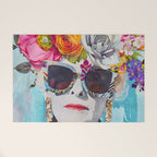 Style Knows No Age Bold Female Portrait Welcome Mat Gallery Image 1