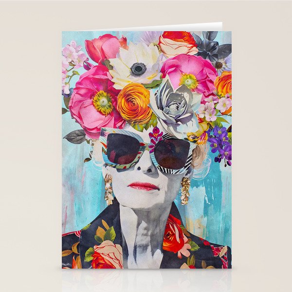 Style Knows No Age Bold Female Portrait Stationery Card Gallery Image 2