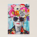 Style Knows No Age Bold Female Portrait Stationery Card Gallery Image 2