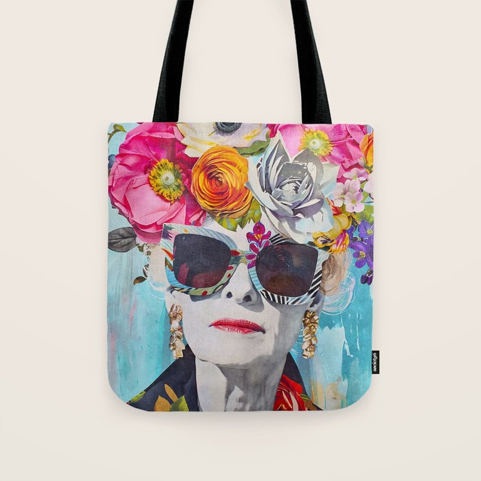 Style Knows No Age Bold Female Portrait Tote Bag Gallery Image 1