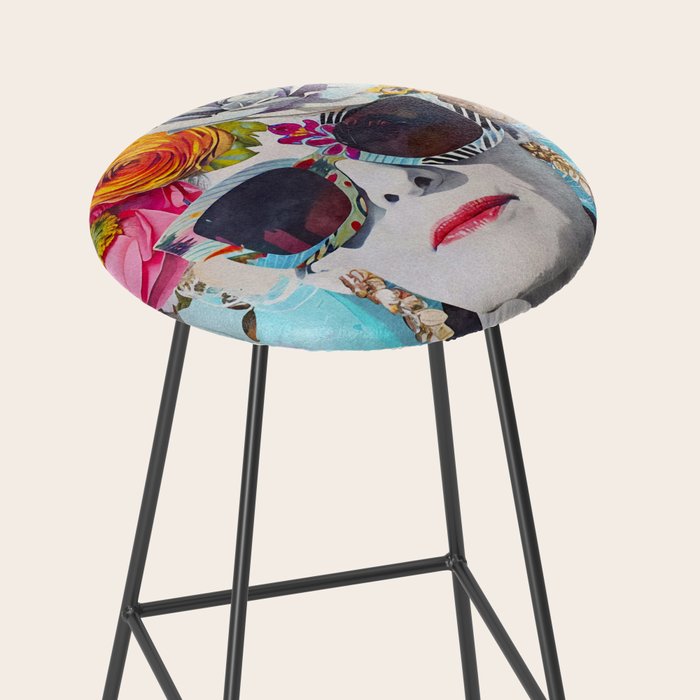 Style Knows No Age Bold Female Portrait Stool Gallery Image 2