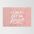Can I Get An Amen? - Blush Pink Palette Rug Gallery Image 2