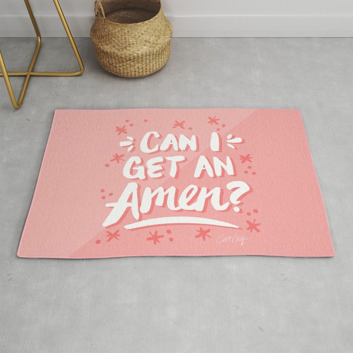 Can I Get An Amen? - Blush Pink Palette Rug Gallery Image 1