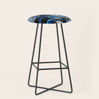 Liquify in Denim, Navy Blue, Black, White // Version 2 Stool Gallery Image 1