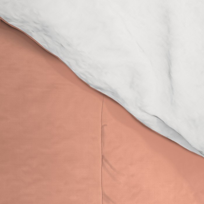 Peach Solid Color Comforter Gallery Image 4