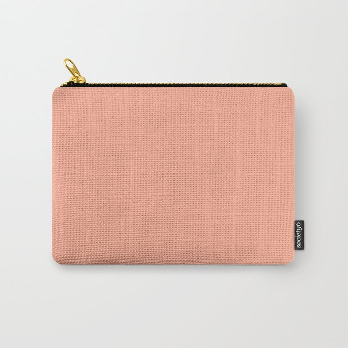 Peach Solid Color Carry All Pouch Gallery Image 1