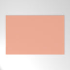 Peach Solid Color Welcome Mat Gallery Image 1