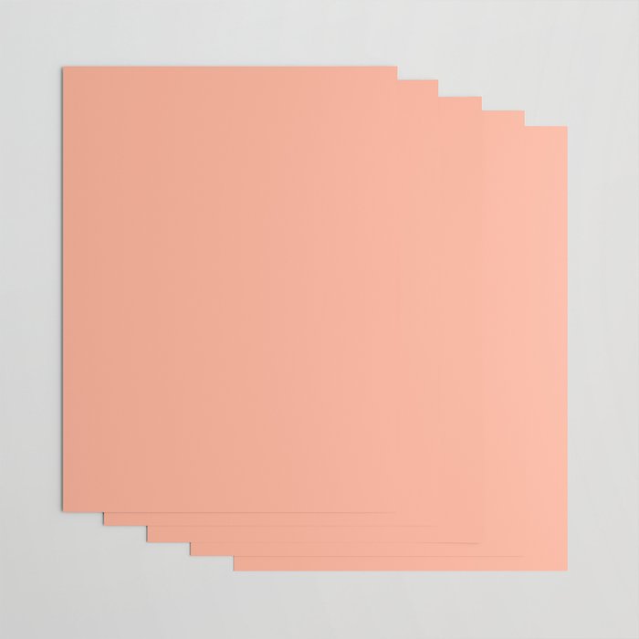 Peach Solid Color Wrapping Paper Gallery Image 3