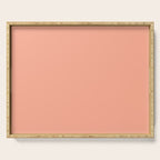 Peach Solid Color Serving Tray Gallery Image 1