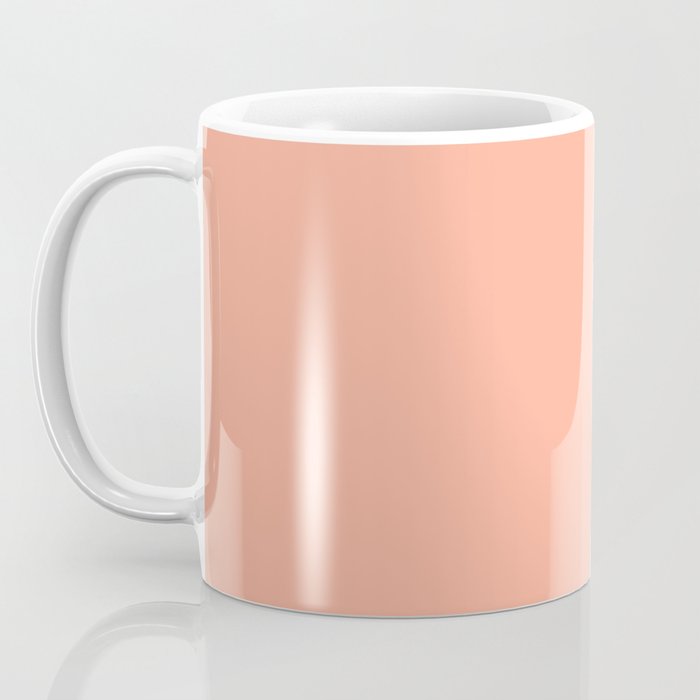 Peach Solid Color Coffee Mug Gallery Image 3