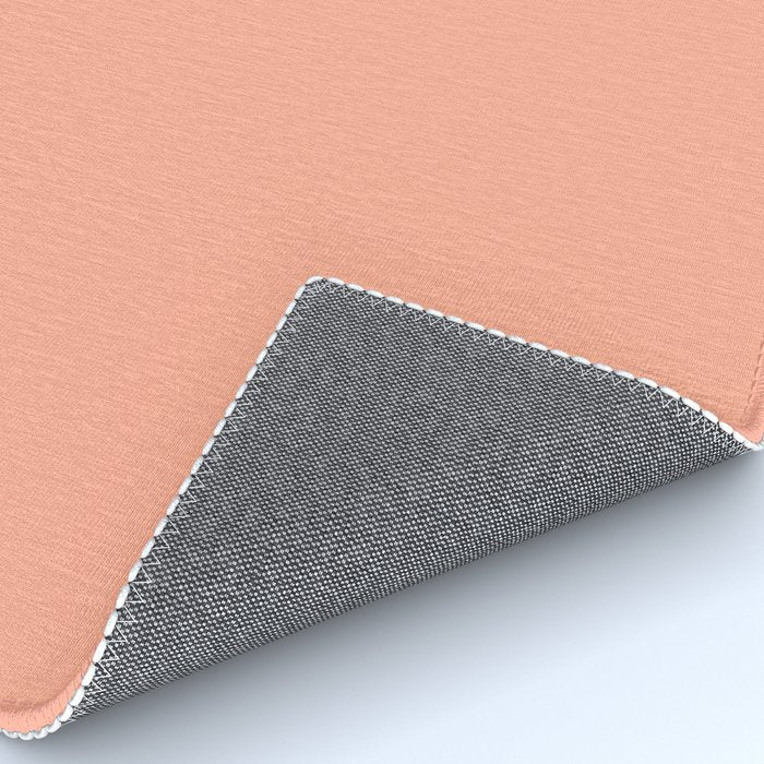 Peach Solid Color Rug Gallery Image 4