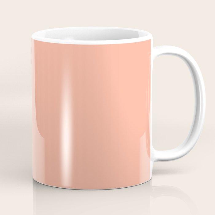 Peach Solid Color Coffee Mug Gallery Image 1