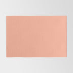 Peach Solid Color Rug Gallery Image 2