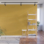 Lines (Mustard Yellow) Wall Mural Gallery Image 1