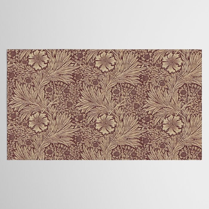 William Morris Marigold Brick Manilla Tablecloth Gallery Image 2