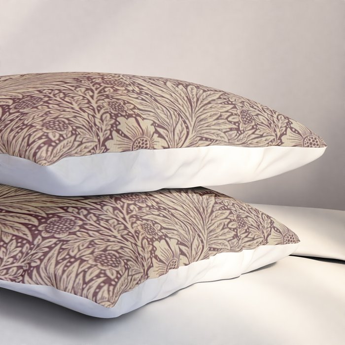 William Morris Marigold Brick Manilla Pillow Sham Gallery Image 3
