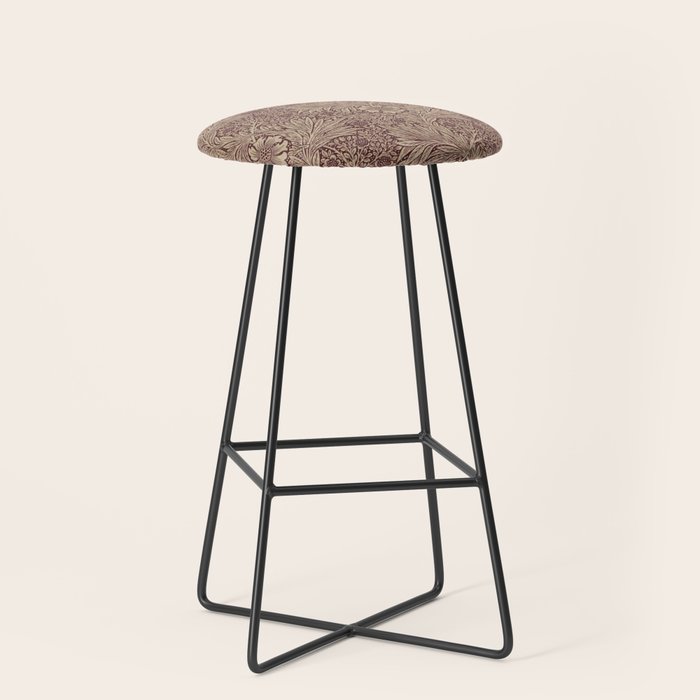 William Morris Marigold Brick Manilla Stool Gallery Image 1