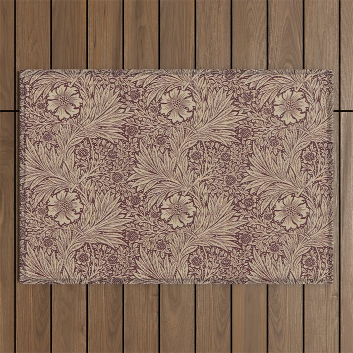 William Morris Marigold Brick Manilla Outdoor Rug Gallery Image 1